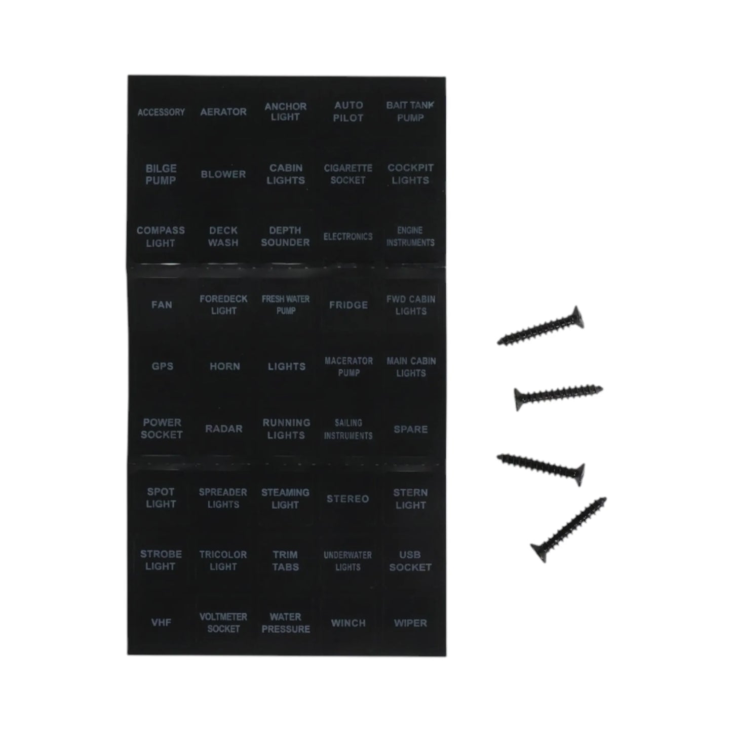 caravan 3 switch panel for 12v accessories with dual usb a ports