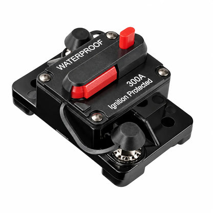 Flush panel 300A battery breaker for high current campervan power systems