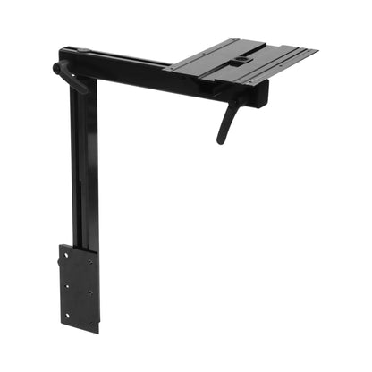 black caravan swivel table 360 degree adjustable for dining or work use