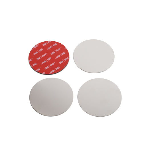 3M adhesive metal discs 4 pack laid out on table