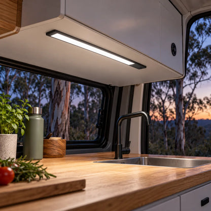 40cm Treklo motorhome ceiling light value pack with three lights for spacious touring interiors