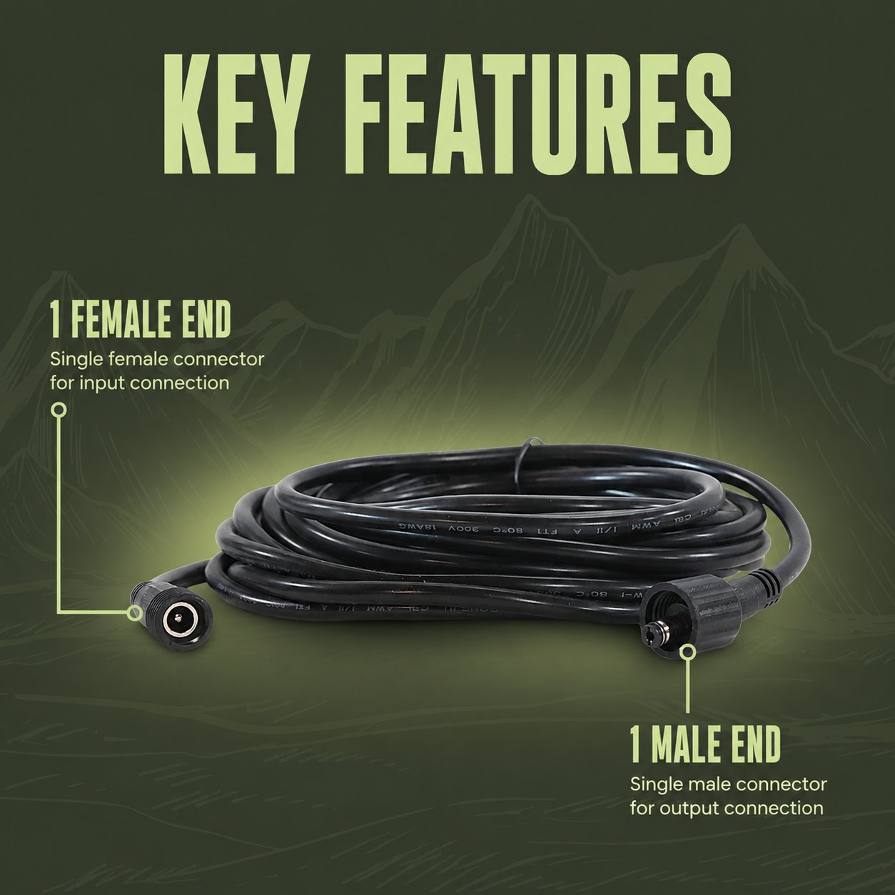 AquaLock connector for work lights.