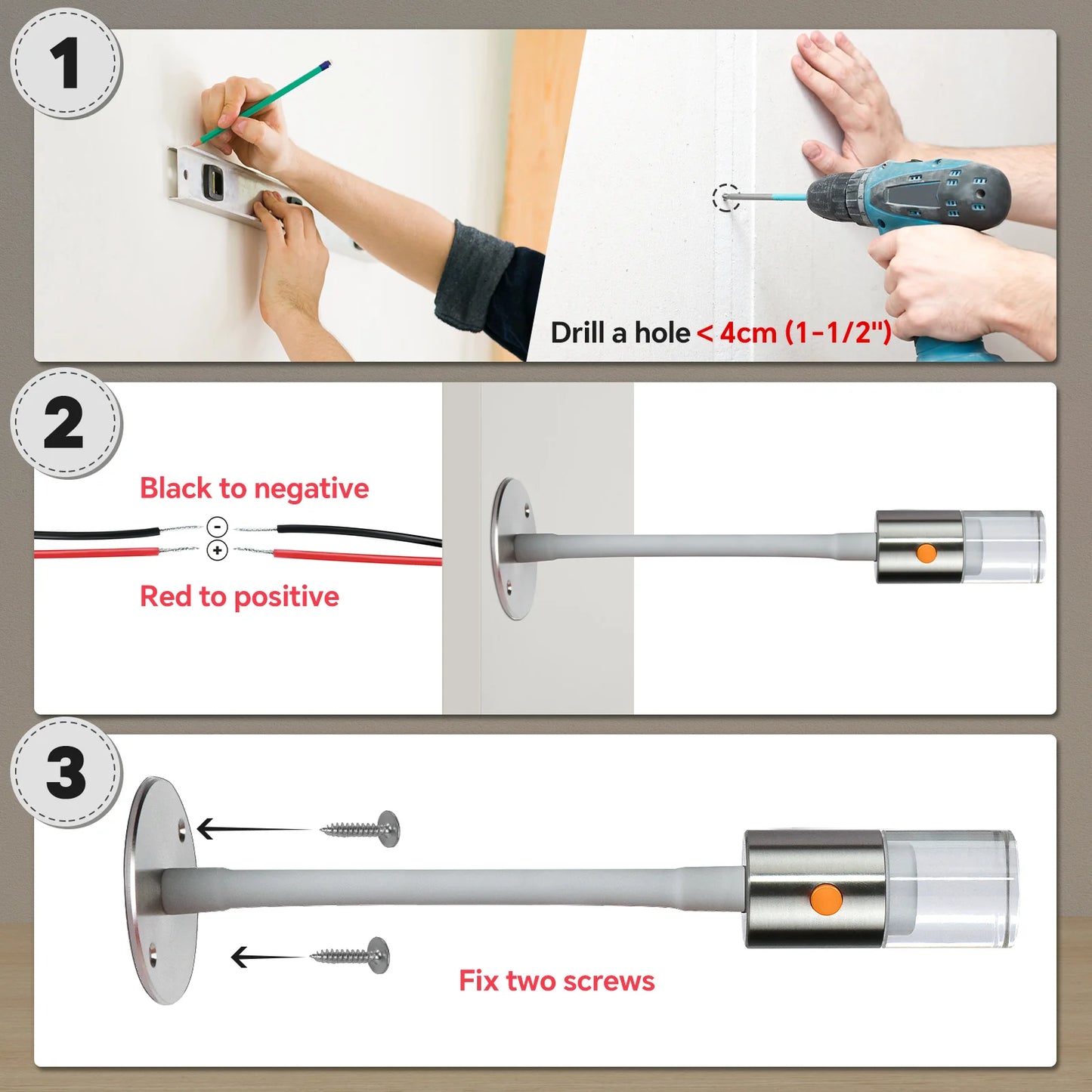 Pair of Aluminum Reading Lights with Dimming