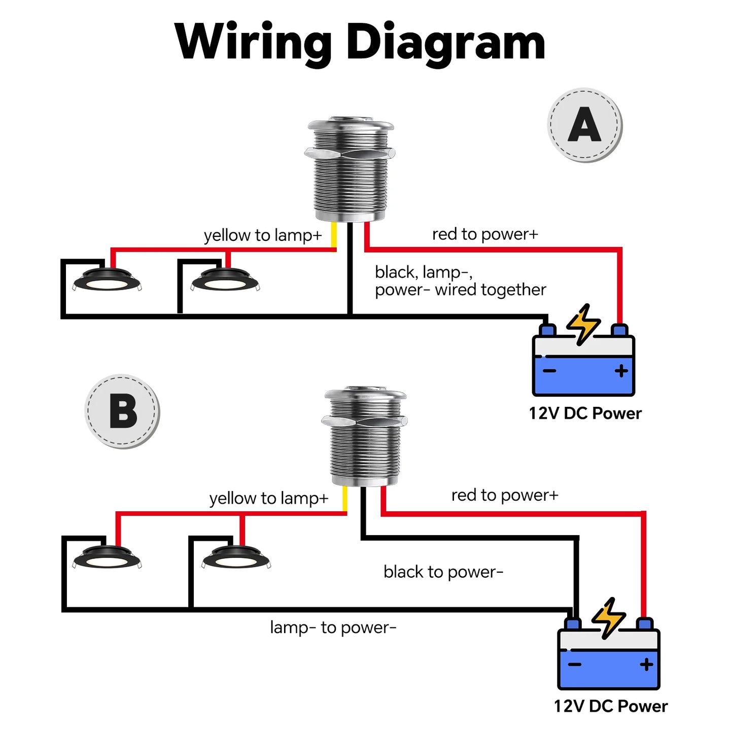 LED Aluminum Silver Dimmer Switch