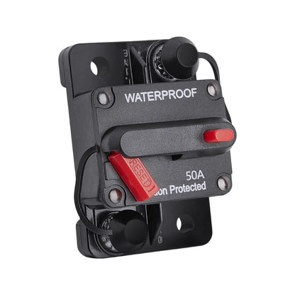 50 amp flush mount dc circuit breaker for caravan or rv power systems
