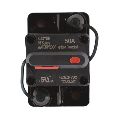 50 amp premium rated circuit breaker for caravan and rv electrical systems