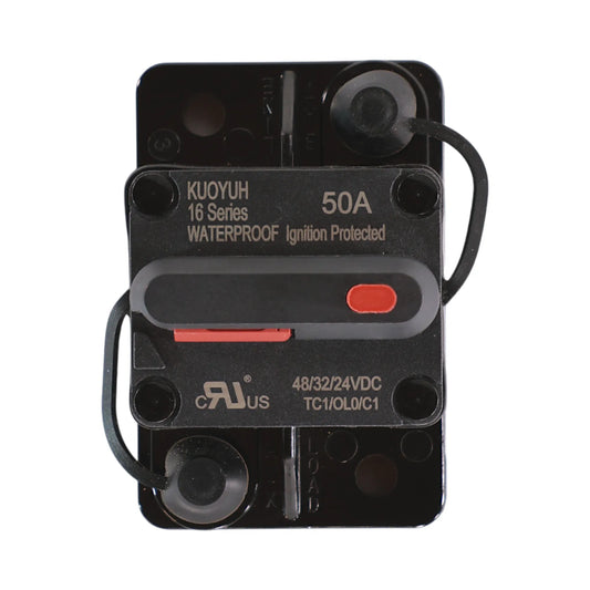 50 amp premium rated circuit breaker for caravan and rv electrical systems