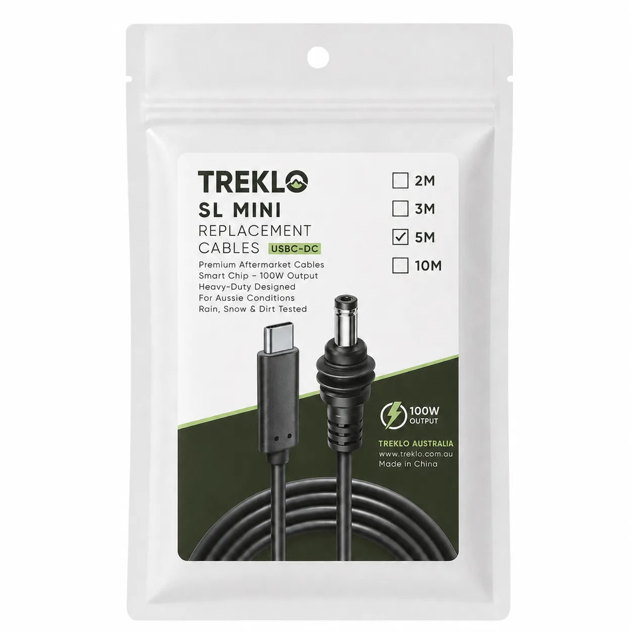 RV Starlink Mini USB C power lead for portable satellite internet installations