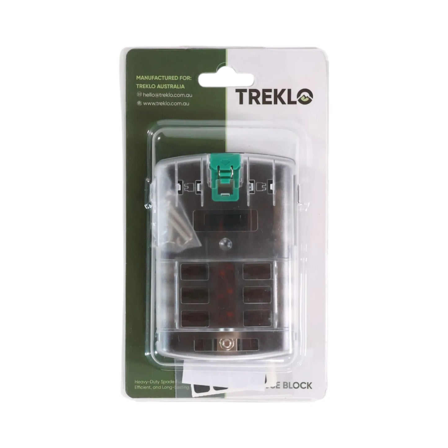 6 point blade fuse positive and negative block for caravan, rv, and campervan electrical systems