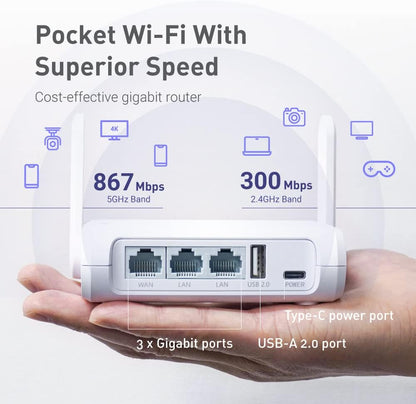 GL.iNet GL-SFT1200 WIFI Travel Router