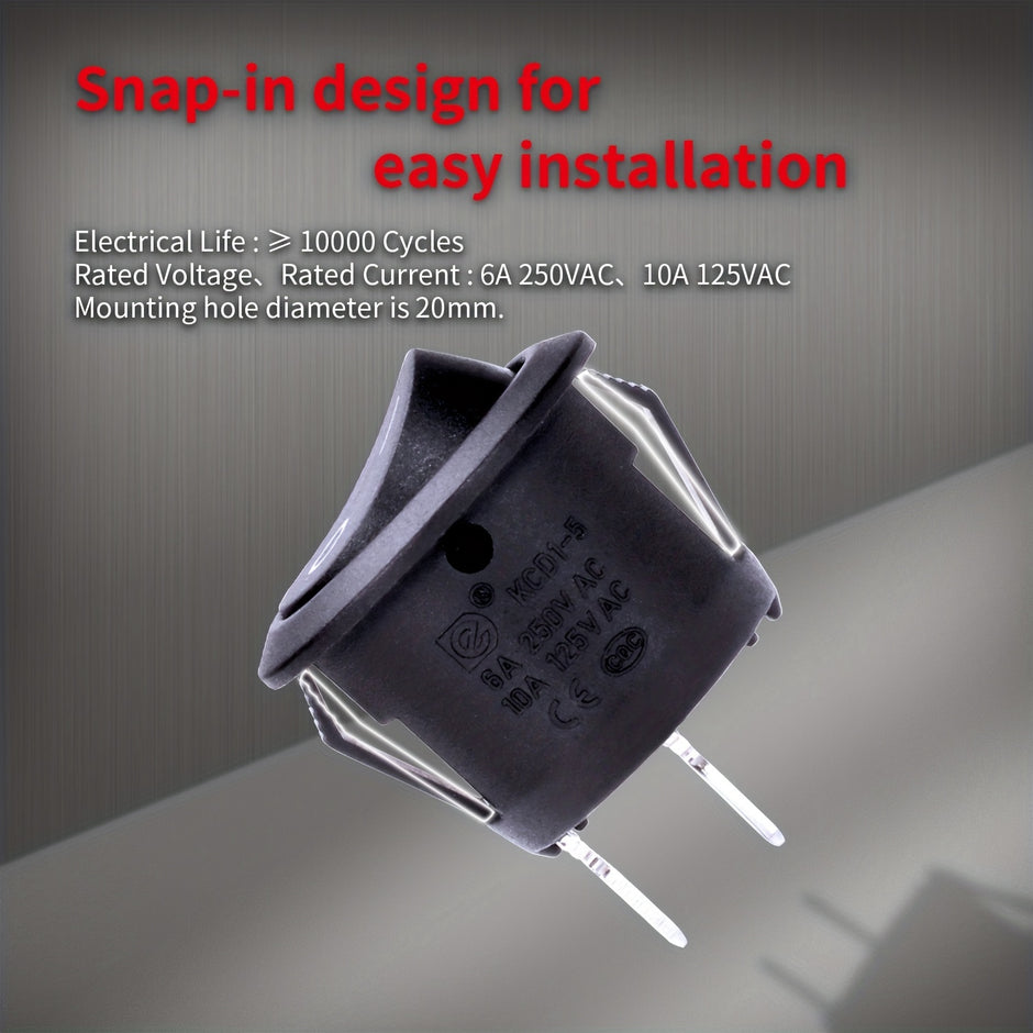 Campervan Builders: 12-Volt Rocker Buttons for DIY Campervans and Caravans