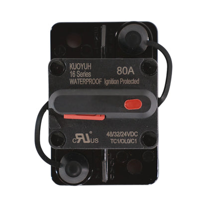 80 amp premium rated circuit breaker for caravan and rv electrical systems