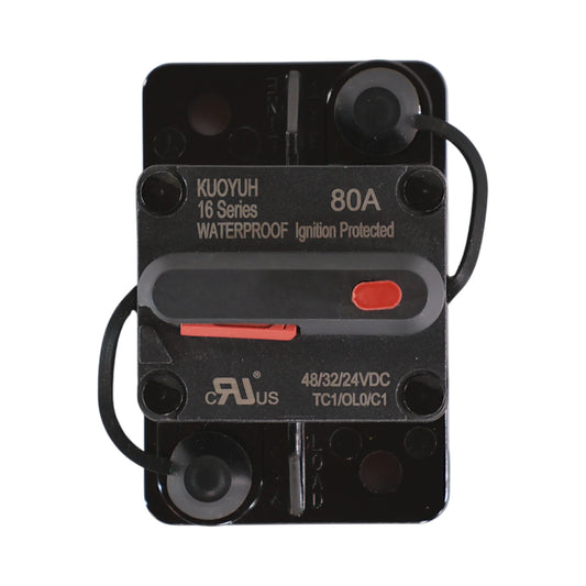 80 amp premium rated circuit breaker for caravan and rv electrical systems