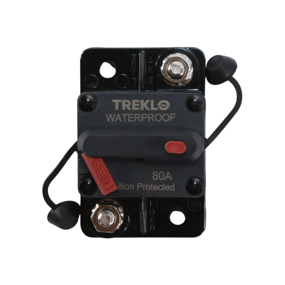 80A manual reset circuit breaker for caravan and campervan electrical systems