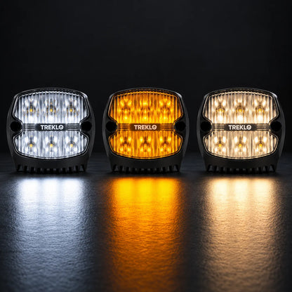 80mm campervan outdoor LED light by Treklo for convenient exterior lighting during camping trips