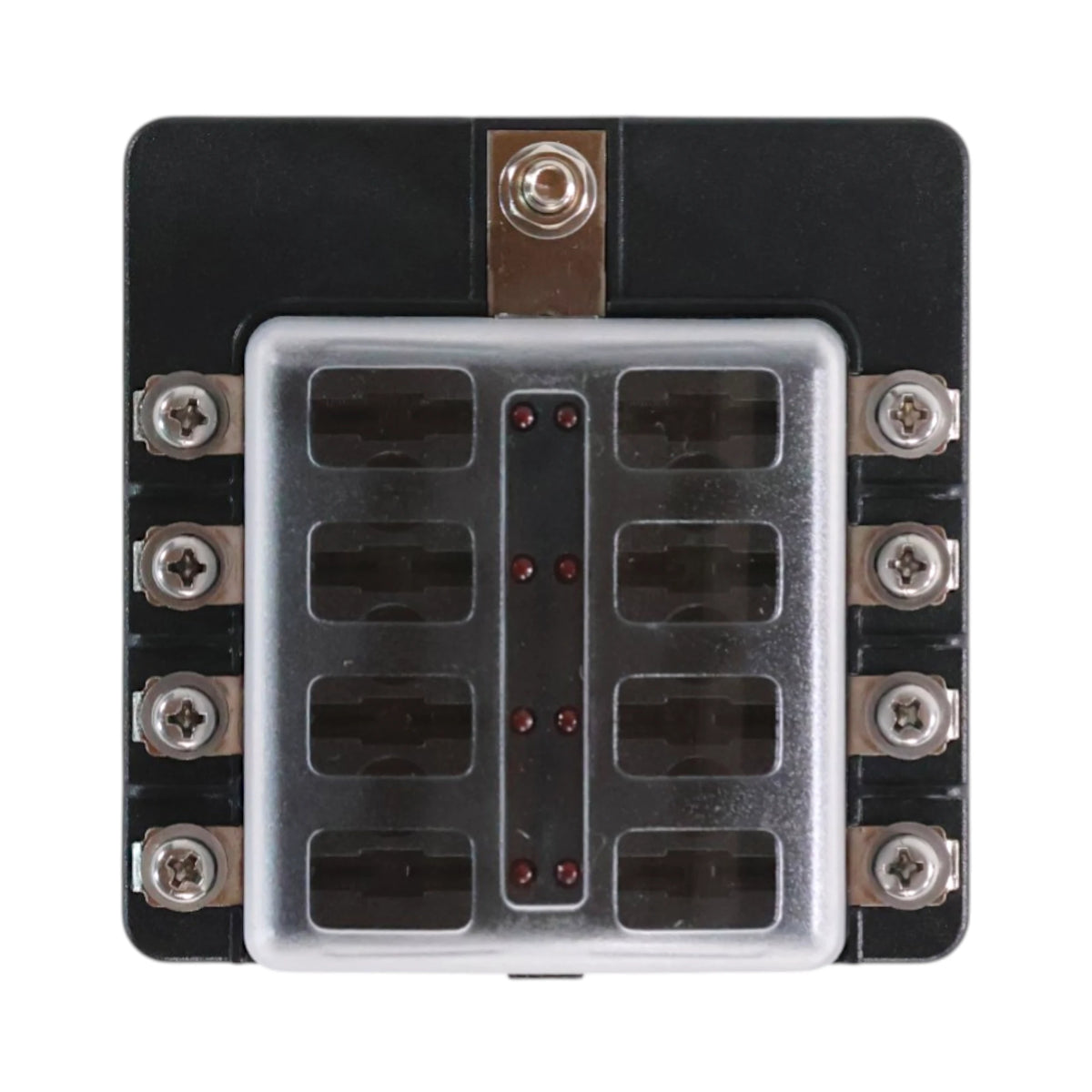 8 slot screw down LED indicator blade fuse block for reliable 12v power distribution
