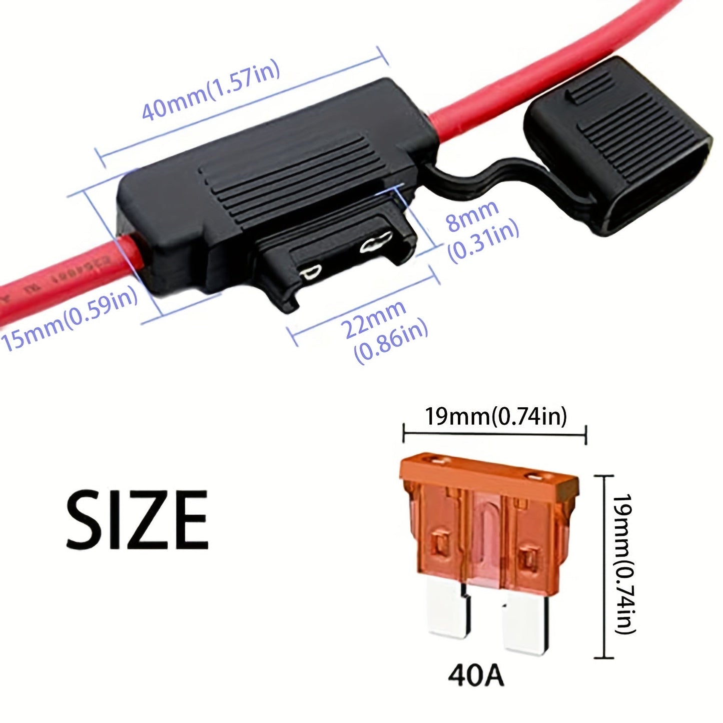 Inline Fuse 10Awg (6Mm2) Blade Atc In Line