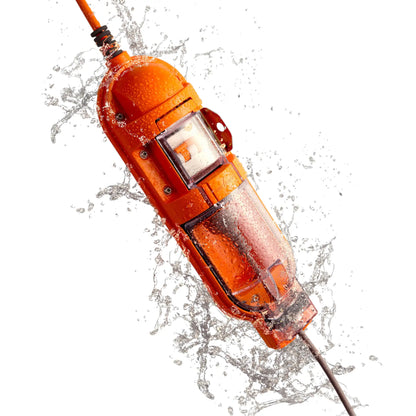 A Shot of the Ampfibian Max, showing its water resistance