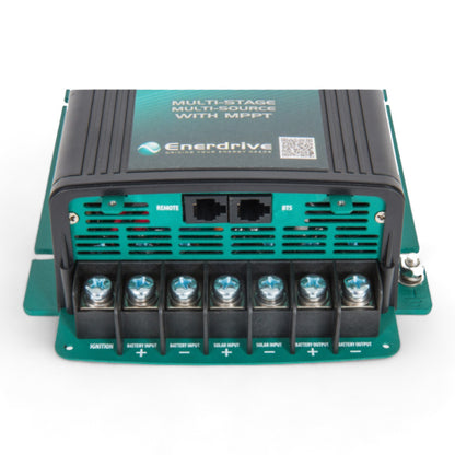 Enerdrive DC to DC charger setup in off-grid caravan