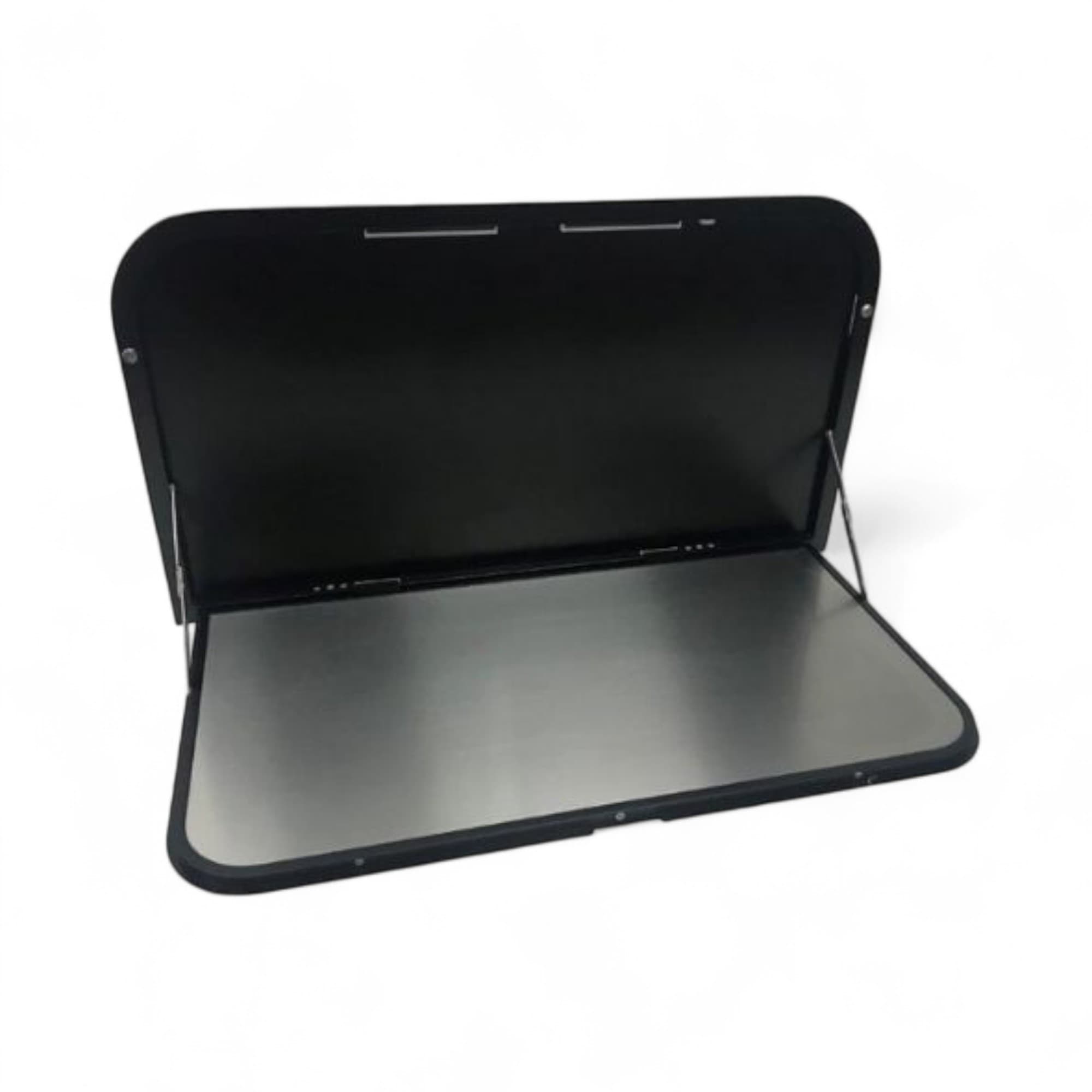 650mm Black External Caravan Picnic Table | LED & USB Outdoor Table ...