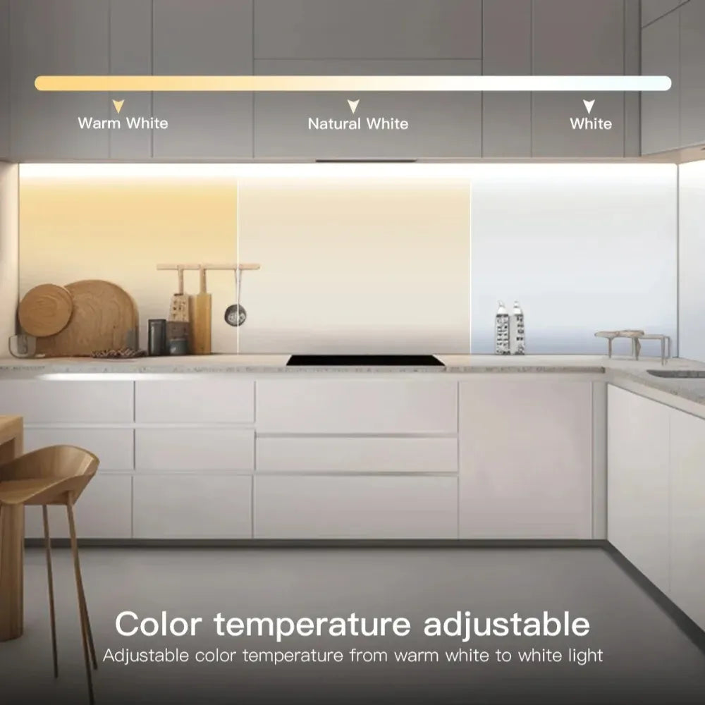 dotless LED strip adjusting from warm to cool white