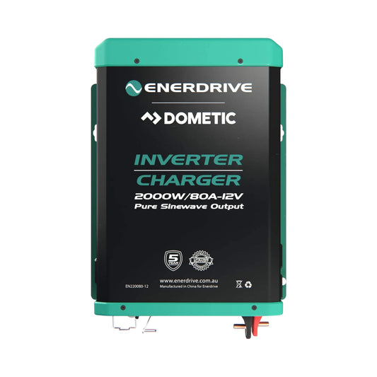 Enerdrive 2000W 12V inverter charger installed in campervan electrical setup