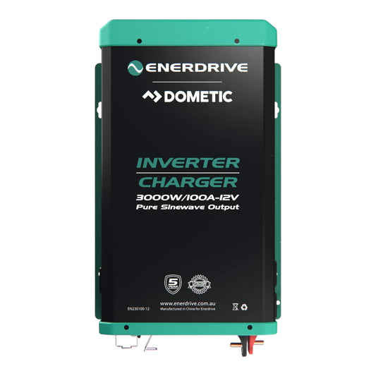 Enerdrive 3000W 12V inverter charger installed in off-grid campervan system