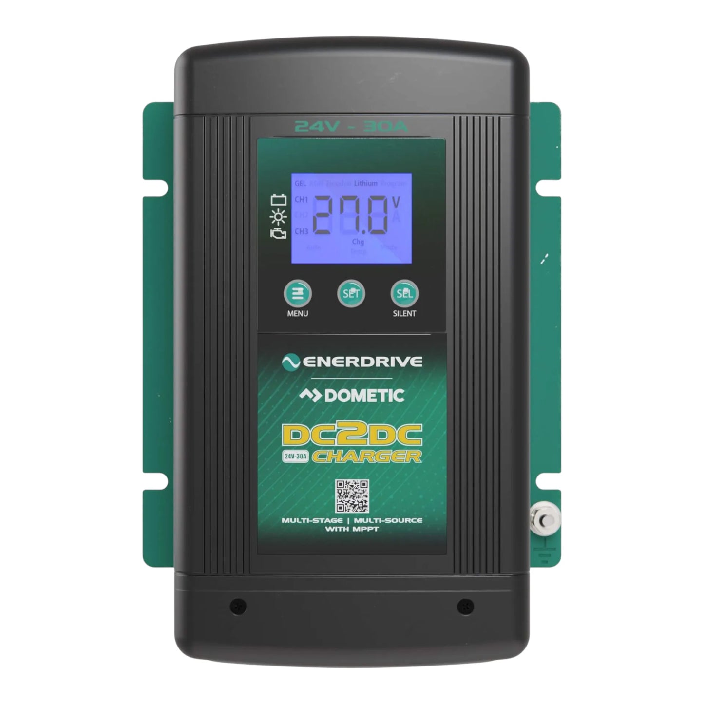 Enerdrive 24V 30A charger connected to dual battery system