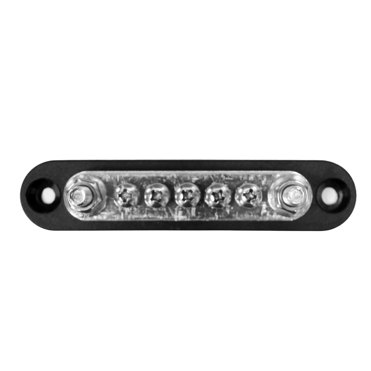 150A Black 2P M6 Stud Busbar with Cover