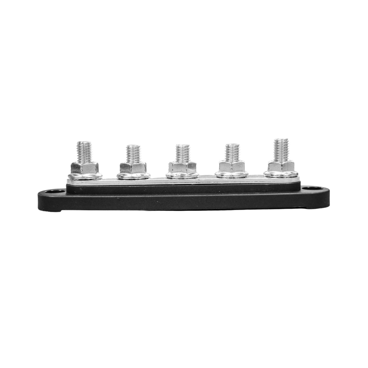 150A Black 5x M8 Stud Busbar with Cover