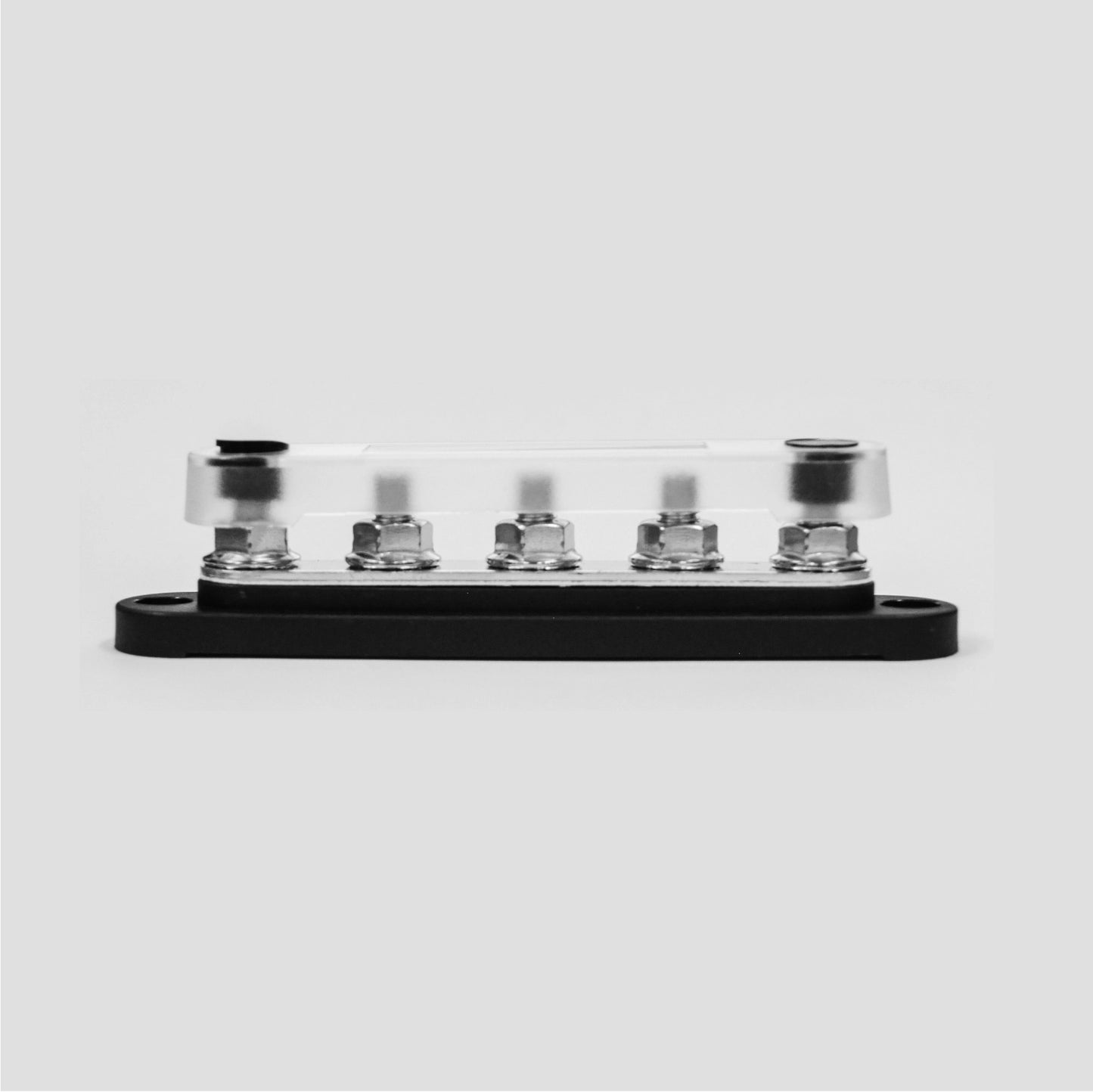 150A Black 5x M8 Stud Busbar with Cover