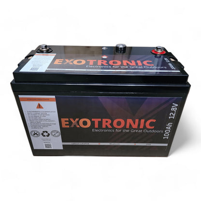 Exotronic 12V 100Ah Smart Deep Cycle LiFePO4 Lithium Battery