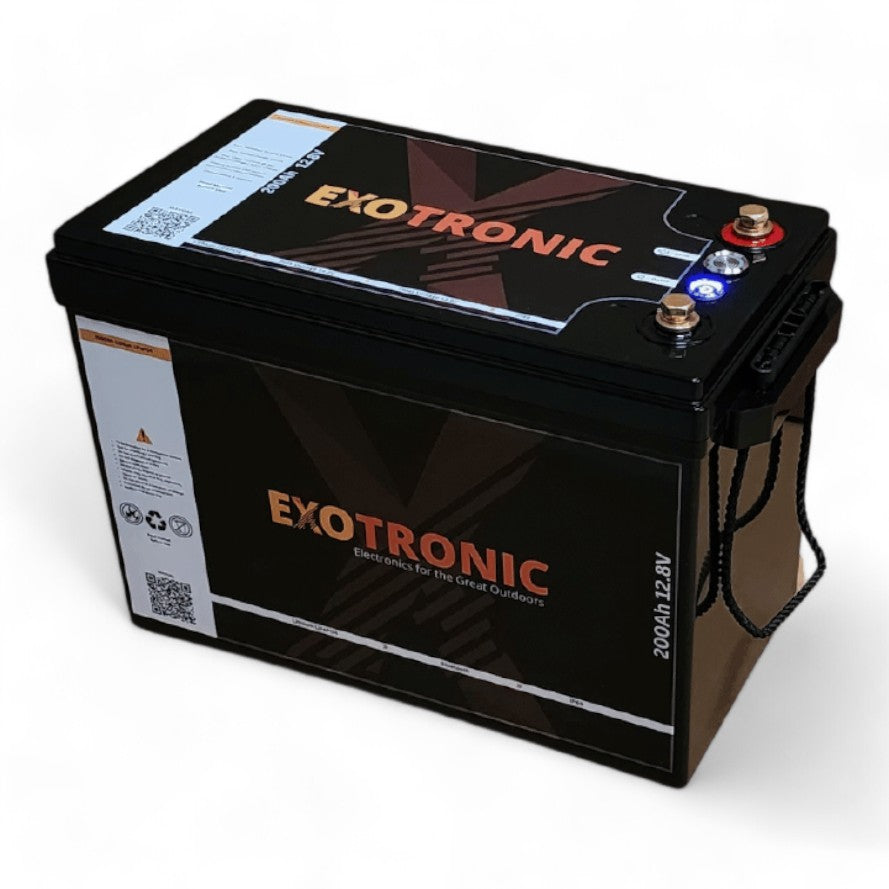 Exotronic 12V 200Ah Smart Bluetooth Lithium Battery