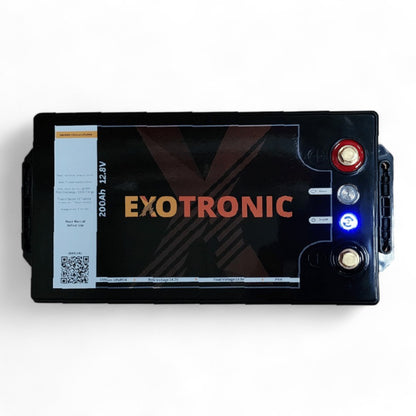 Exotronic 12V 200Ah Smart Bluetooth Lithium Battery