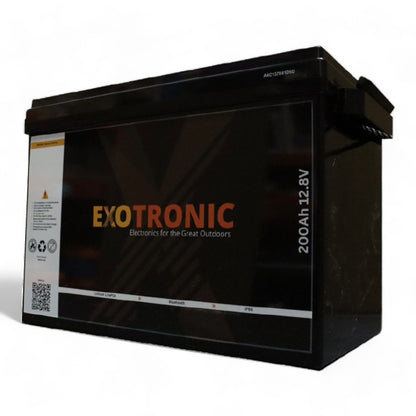 Exotronic 12V 200Ah Smart Bluetooth Lithium Battery