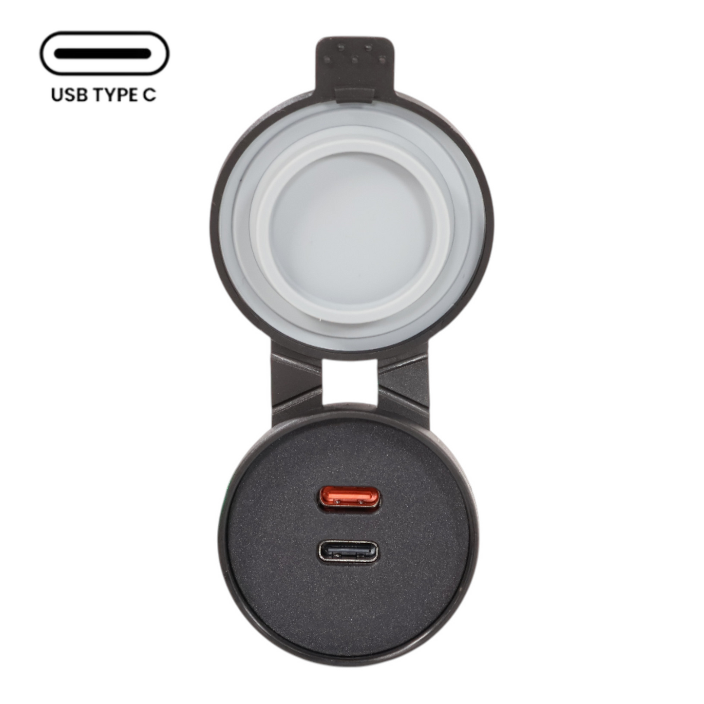 IP67 Waterproof Dual Type C Charging Socket