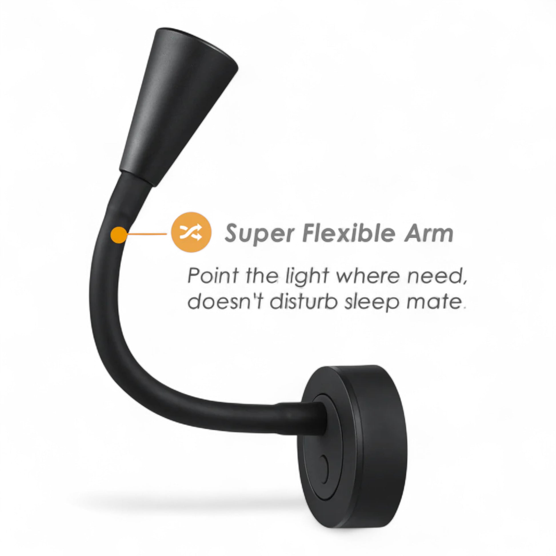 USB reading light presented in neutral setting