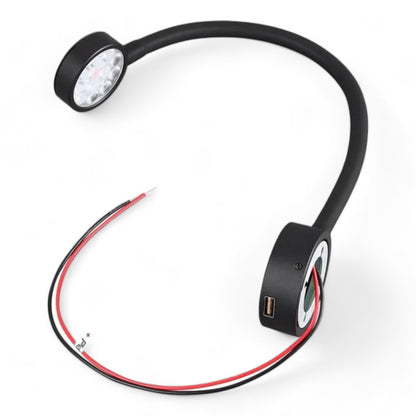 multi-voltage flat reading light in neutral setting