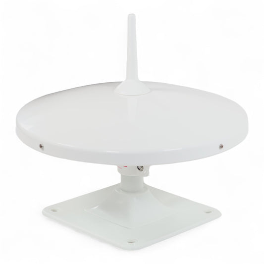 White Glomex Caravan and Campervan Antenna