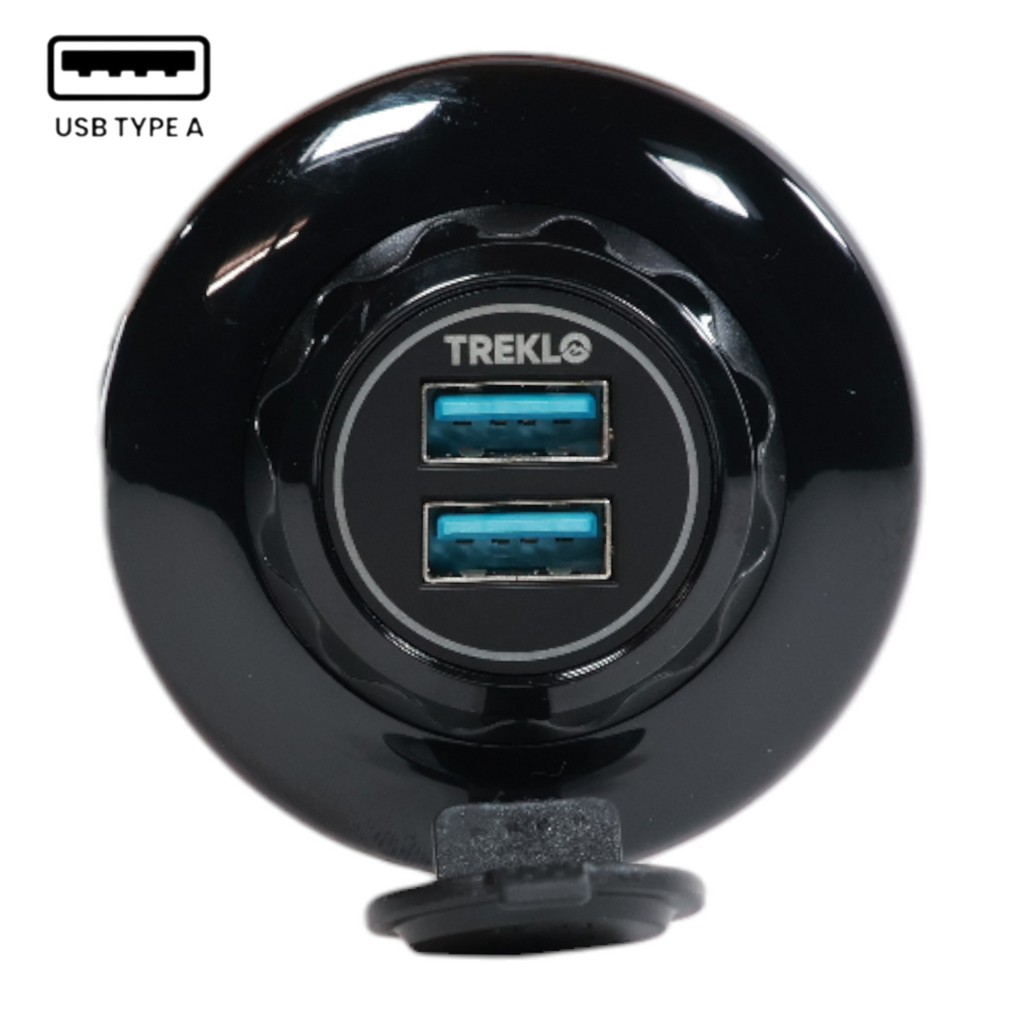 Orbit USB-A Surface Mount Round 12-24v