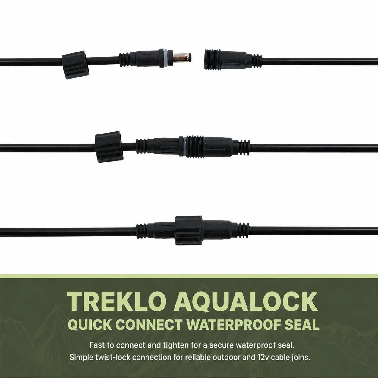 Single pin AquaLock connector cable