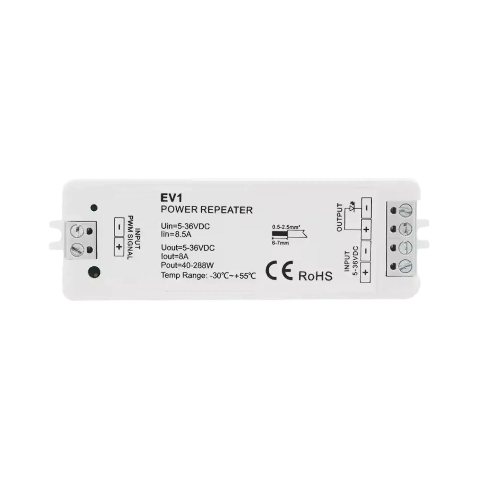 R11 wireless remote operating V1 LED dimmer