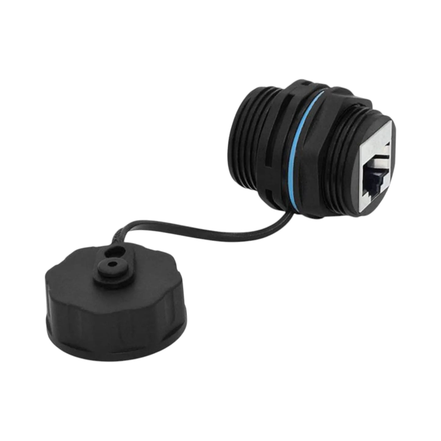 waterproof RJ45 inline passthrough connector for outdoor use