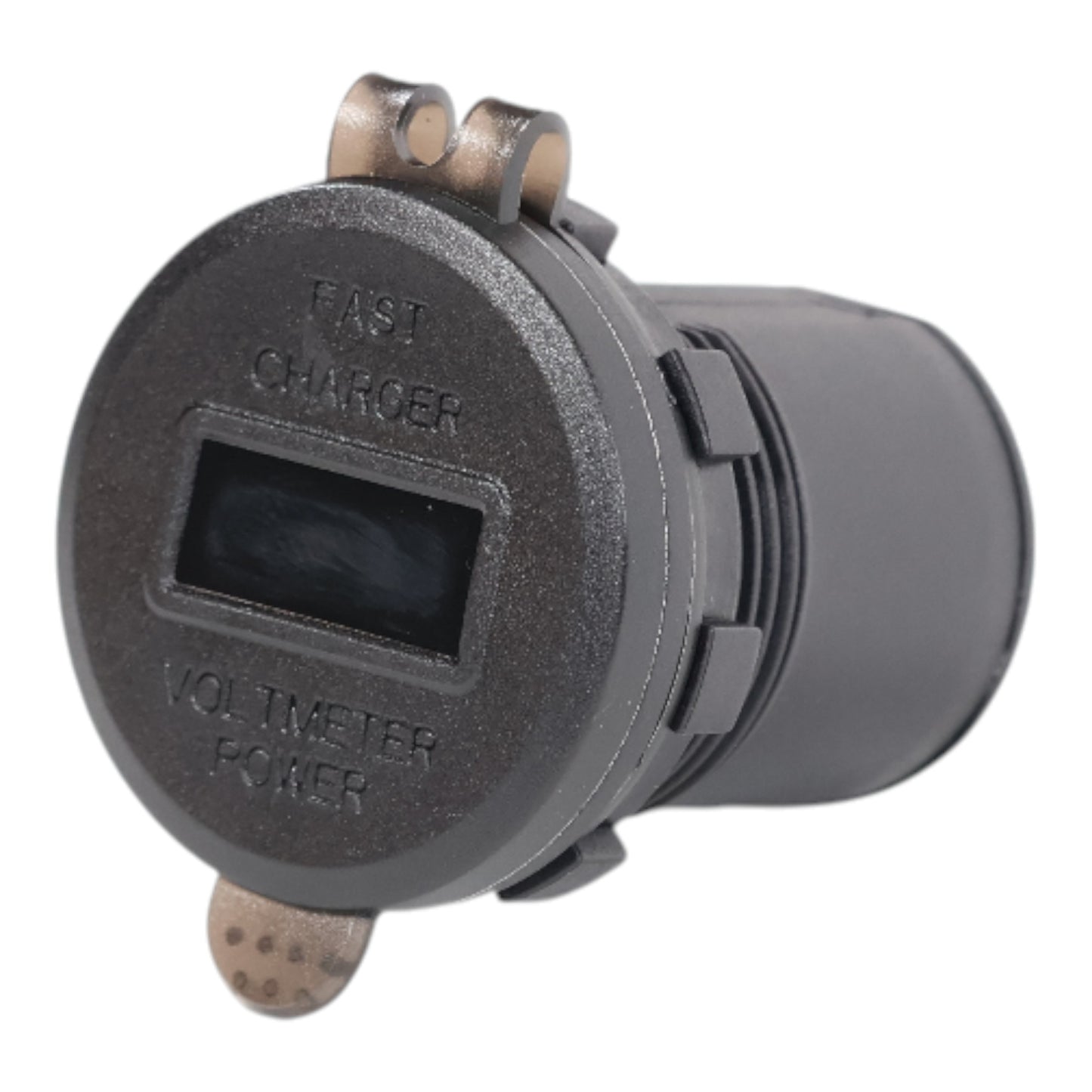 Blueline Dual USB-A Charger Socket With Voltmeter 12-24v