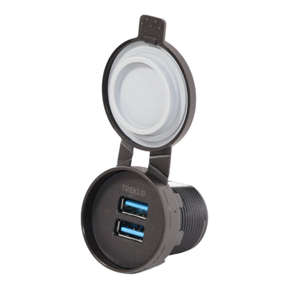 IP67 Waterproof Dual USB-A Charging Socket