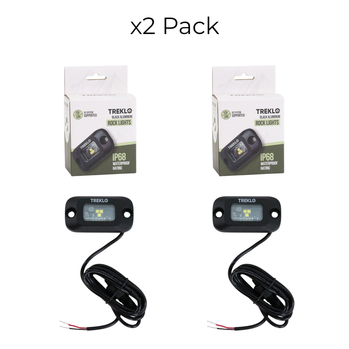 Super Bright Rock Lights - 2 Pack