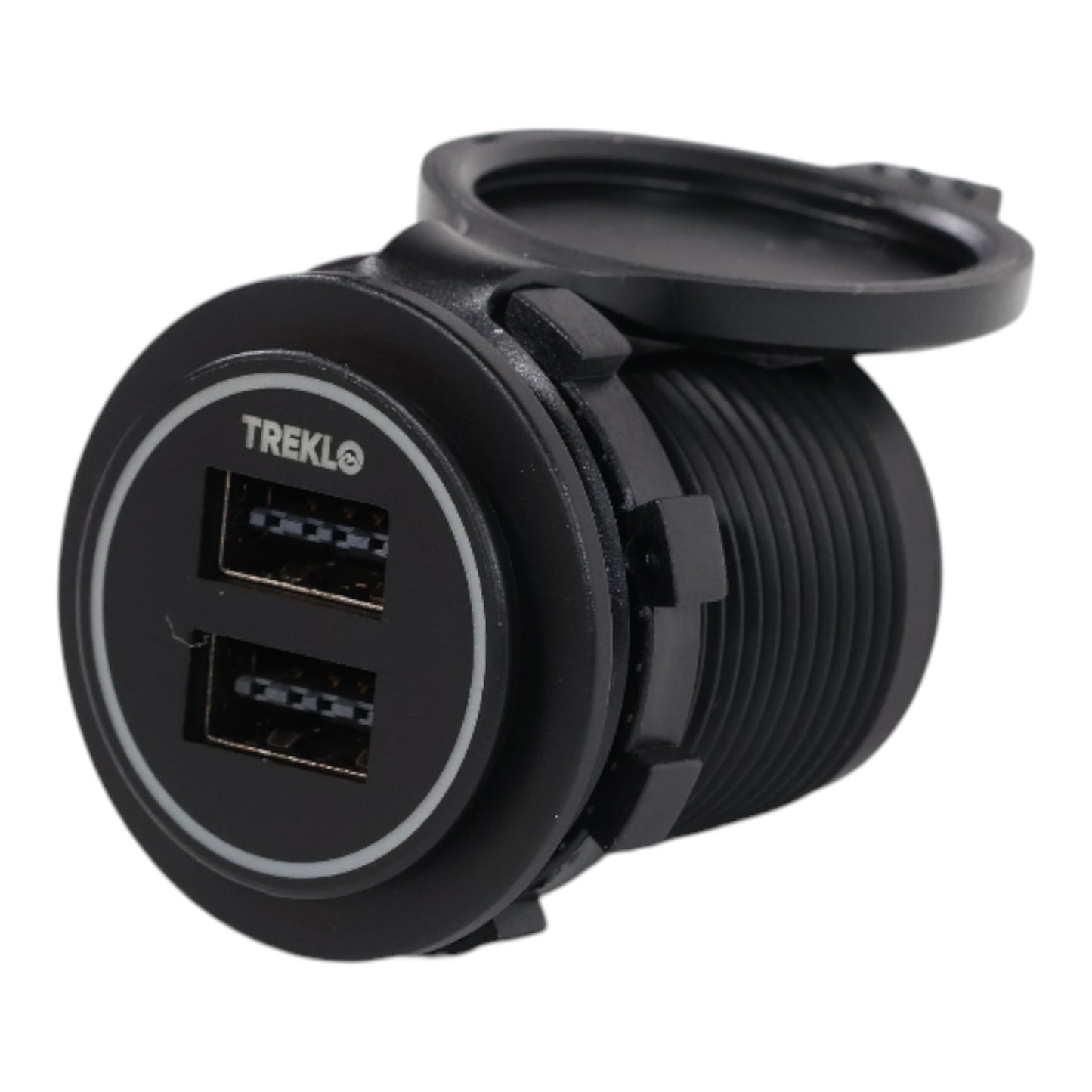 Reversible Dual USB-A Charger Socket 12-24v
