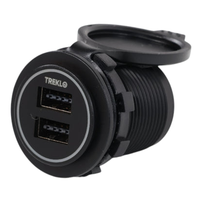 Reversible Dual USB-A Charger Socket 12-24v