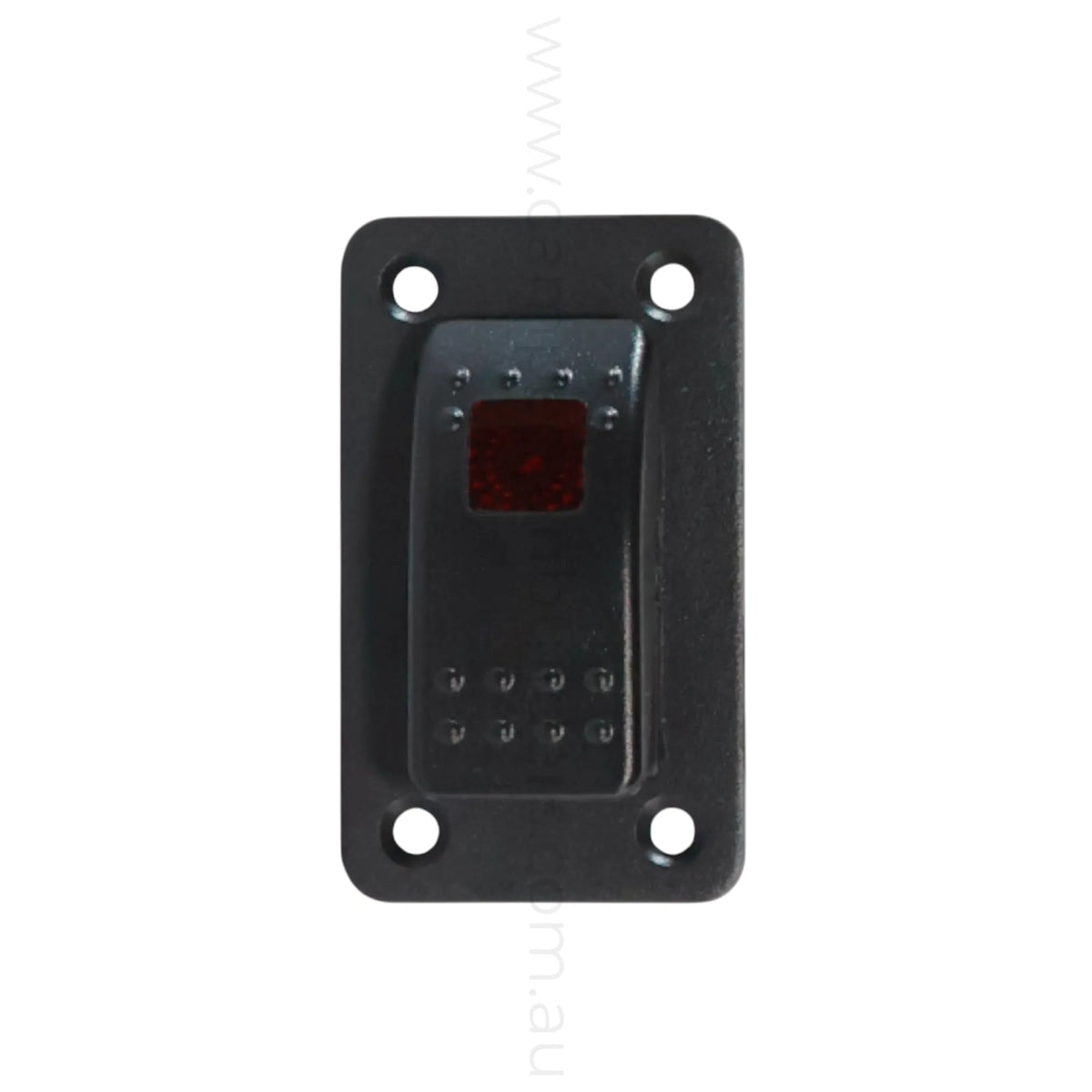Compact Light Switch Panel 1 Way Rocker Switch Panel Single LED (Red, Green or Blue) – Campervan ...
