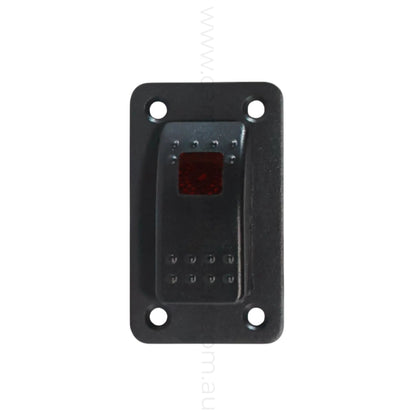 compact 1 way illuminated rocker switch panel for caravan switch panel builds